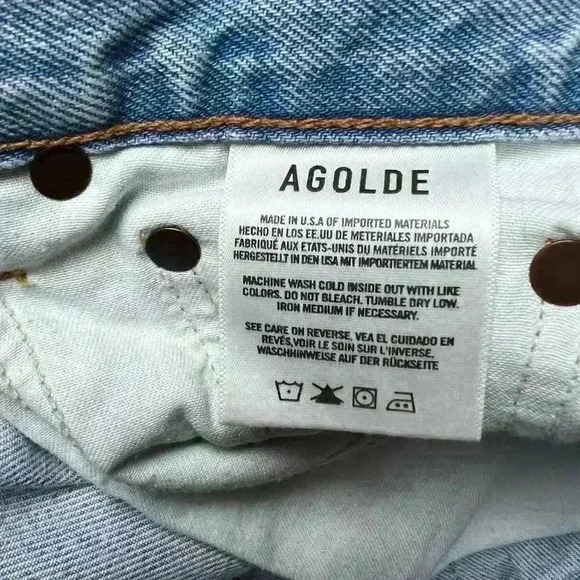 Agolde Dax Upsized Jean In Sideline Size 25 - Picture 9 of 11